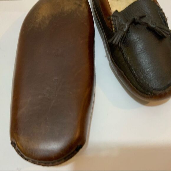 Allen Edmonds Leather Tassel Wolcott House Slippers size 11 - Picture 9 of 13